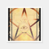 Serviette En Papier Magick Mystical Gthering Fortune Teller Eye Party (Devant)