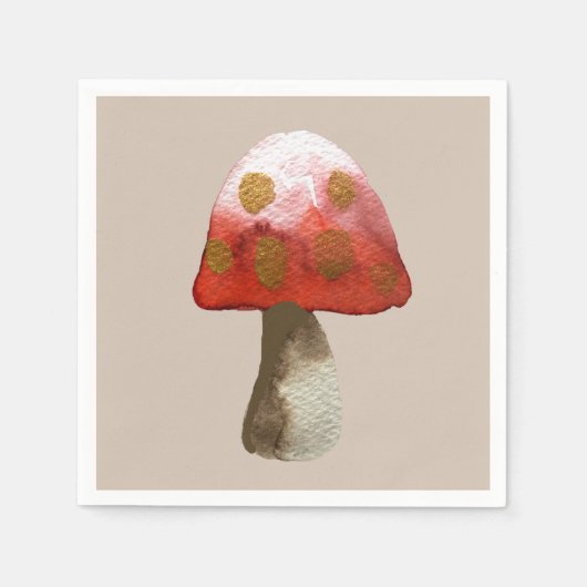 Serviette En Papier Magie de Toadstool de champignon rouge (Devant)