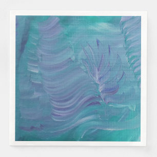 Serviette En Papier Magie sous-marine, Art abstrait coloré unique