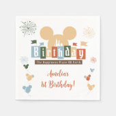 Serviette En Papier Magique Anniversaire le plus heureux sur Terre Ann (Devant)