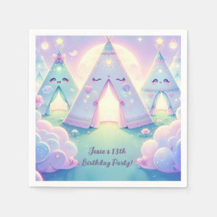 Serviette En Papier Magique Cute Sleepover fête d'anniversaire