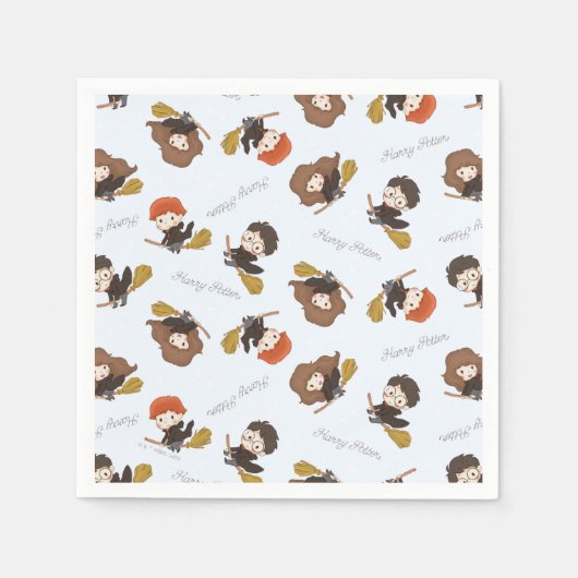 Serviette En Papier Magique HARRY POTTER™ et Hogwarts (Devant)