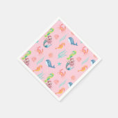 Serviette En Papier Magique sirène arc-en-ciel fête de fille anniversa (Coin)