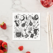 Serviette En Papier Magique sorcière Whimsical Wiccan Pagan Parti (En situation)