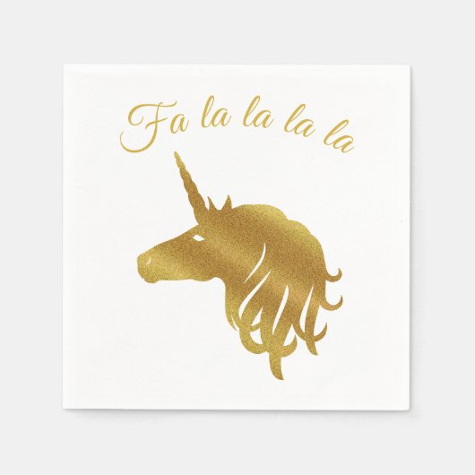 Serviette En Papier Magique Unicorn Holiday Napkin (Devant)
