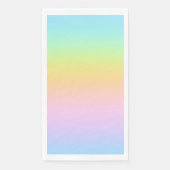 Serviette En Papier Magnificent Pastel Rainbow Wedding (Devant)