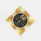 Serviette En Papier Magnifique, 50e anniversaire de l'église, Napkins (Coin)