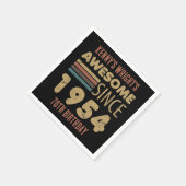 Serviette En Papier Magnifique depuis 1954 70e anniversaire (Coin)