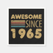 Serviette En Papier Magnifique depuis 1965 60e anniversaire (Devant)