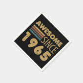 Serviette En Papier Magnifique depuis 1965 60e anniversaire (Coin)