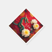 Serviette En Papier Magnifique Dragon chinois Nouvel An 2024 PPN02 (Coin)
