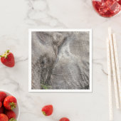 Serviette En Papier Magnifique Elephant Cocktail Napkins (En situation)