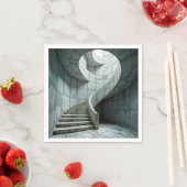 Serviette En Papier Magnifique escalier en marbre (En situation)