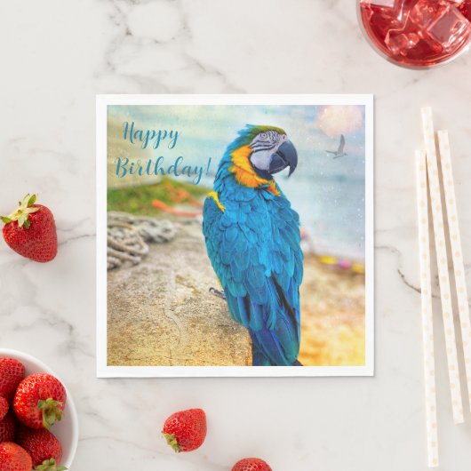 Serviette En Papier Magnifique Macaw (En situation)