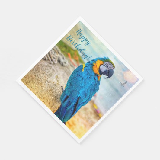 Serviette En Papier Magnifique Macaw (Coin)