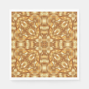 Serviette En Papier Magnifique motif abstrait doré