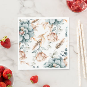Serviette En Papier Magnifique motif floral sans couture avec vintage