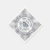 Serviette En Papier Magnifique Personnalisée, 75e Anniversaire Papier (Coin)