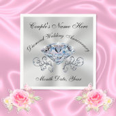 Serviette En Papier Magnifique serviettes Anniversaire Diamant en 3 ta