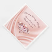 Serviette En Papier Magnifique serviettes de Mariage Blush avec votre  (Coin)