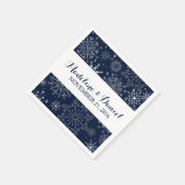 Serviette En Papier Magnifique Snowflakes Mariage serviettes (Coin)