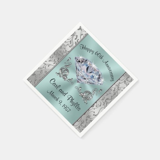 Serviette En Papier Magnifiques serviettes d'anniversaire de n'importe (Coin)