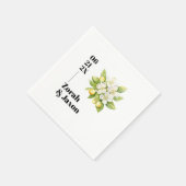 Serviette En Papier Magnolia Blooms Lemons Mariage (Coin)