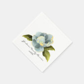Serviette En Papier Magnolia Blossom avec Feuilles (Coin)