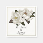 Serviette En Papier Magnolia fleurit (Devant)