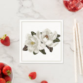 Serviette En Papier Magnolia fleurs serviettes (En situation)