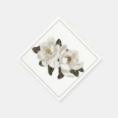 Serviette En Papier Magnolia fleurs serviettes (Coin)