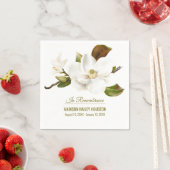 Serviette En Papier Magnolia Flower funeral Memorial (En situation)