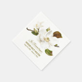 Serviette En Papier Magnolia Flower funeral Memorial (Coin)