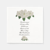 Serviette En Papier Magnolia Magnolias Peint à la main Mariage (Devant)