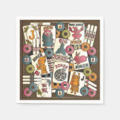 Serviette En Papier Mah Jong Jokers (Devant)