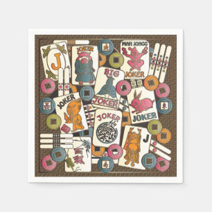 Serviette En Papier Mah Jong Jokers
