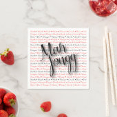 Serviette En Papier Mah Jong Napkins (En situation)