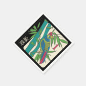 Serviette En Papier Mah Jongg Carreaux Oiseau serviettes (Coin)
