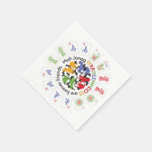 Serviette En Papier Mah Jongg Friends Napkins (Coin)