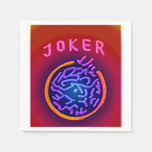 Serviette En Papier Mah Jongg Joker électrique serviettes (Devant)