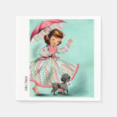 Serviette En Papier Mah Jongg Joker Poodle serviettes (Devant)