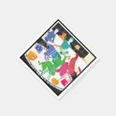 Serviette En Papier Mah Jongg Polka-Dots Napkins (Coin)