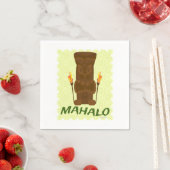 Serviette En Papier Mahalo Tiki Dieu (En situation)