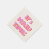 Serviette En Papier Mahj Mahjong Mah Jongg Pink Quote Cute Fun (Coin)