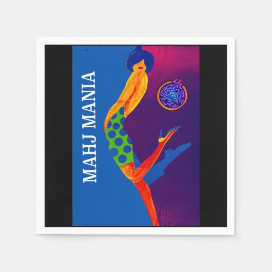 Serviette En Papier Mahj Mania Napkins (Devant)