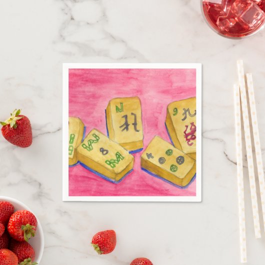 Serviette En Papier Mahjong (En situation)