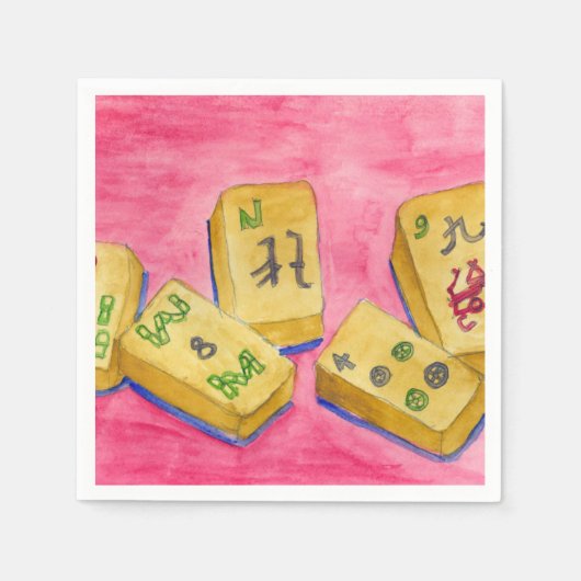 Serviette En Papier Mahjong (Devant)