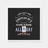 Serviette En Papier Mahjong Gameplay Gamme Chine Carrelage Basé Chinoi (Devant)