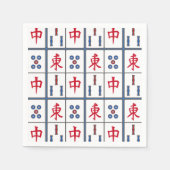 Serviette En Papier Mahjong Jeu Titres Design (Devant)