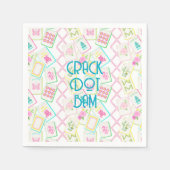 SERVIETTE EN PAPIER MAHJONG NAPKIN (Devant)